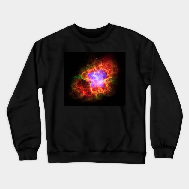 Dead Star Creates Celestial Havoc Crewneck Sweatshirt by The Black Panther